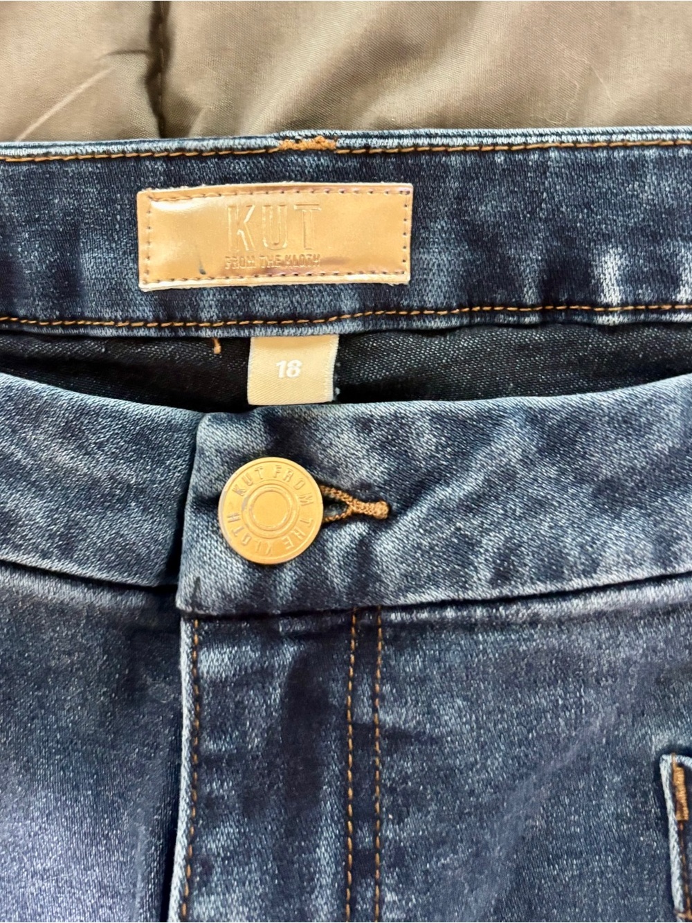 Kut from the Kloth Women's Blue Wide Leg Jeans - Picture 3 of 7